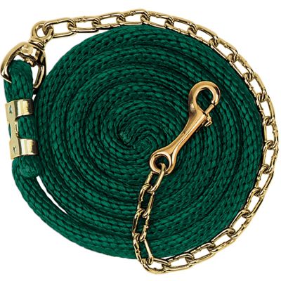 Weaver Leather 8 ft. 6 in. Poly Lead Rope with Brass-Plated Swivel Chain, 5/8 in.