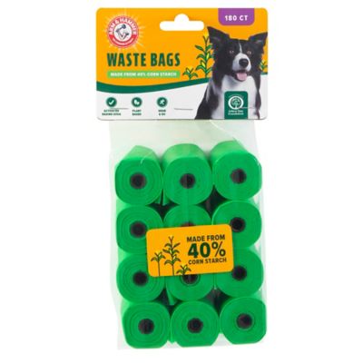 Arm & Hammer Biodegradable Cornstarch Dog Poop Bags, 180 Bags