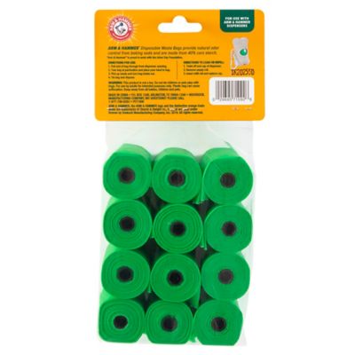 Image showing  Cornstarch Dog Poop Bags, 180 Bags