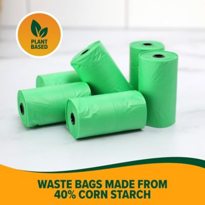 Image showing  Cornstarch Dog Poop Bags, 180 Bags