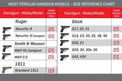 Image showing  Ambidextrous Belt Gun Holster, Size: 05, 44505