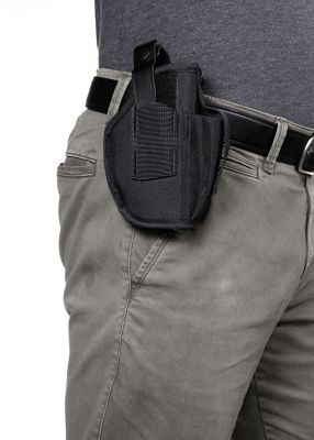 Image showing  Ambidextrous Handgun Belt Holster, Med/Large Frame Semi-Auto Handguns, Black