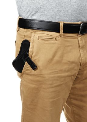 Image showing  Inside-The-Pant Conceal Carry Gun Holster, Right-Handed, 2-3 in. Barrel Small/Med Frame Double Action Revolvers, Black