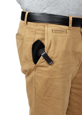 Image showing  Inside-The-Pant Conceal Carry Gun Holster, Right-Handed, Small Frame Semi-Auto Handguns, Black