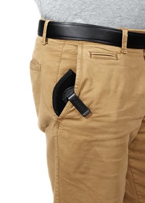 Image showing  Inside-The-Pant Conceal Carry Gun Holster, Right-Handed, 2 in. Barrel Small Frame 5-Shot Revolvers with Hammer Spur, Black