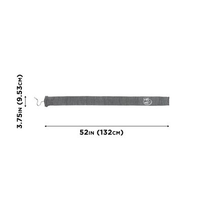 Image showing  Company Rocky Mountain Elk Knit Gun Sock for Rifle/Shotguns With or Without Scope - Drawstring Closure - 52", Gray