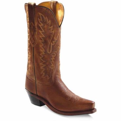 Old West Women's Western Boots, 12 in., Tan