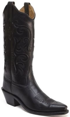 Old West Women's Western Boots, 12 in., Black