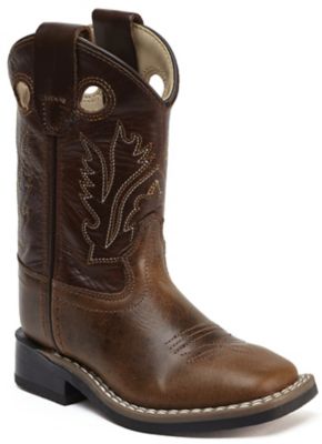 Image showing 0 th Old West Infant Western Boots, 6 in., Brown/Dark Brown