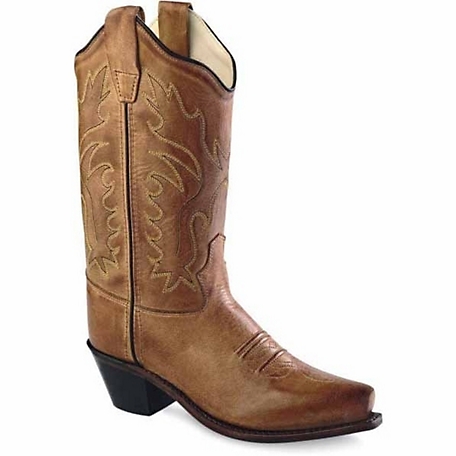 Old West Snip Toe Cowboy Boots, 8 in.