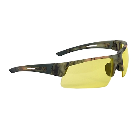 DeWALT CROSSCUT Safety Glasses, Camo Frame, Amber Lenses
