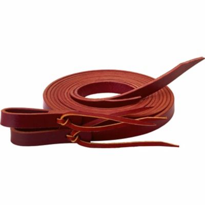Weaver Equine Latigo Leather Split Reins with Water Tie Ends, 1/2 in. x 8 ft., Burgundy