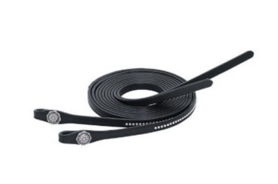 Image showing  Back in Black Roper Reins, 5/8 in. x 7 ft., Black