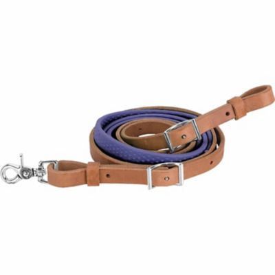 Weaver Leather Barrel Reins with Rubber Grip, 3/4 in. x 8 ft.