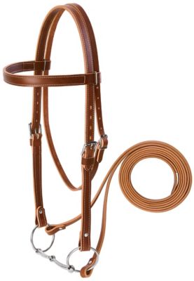 Weaver Equine Draft Riding Bridle, Sunset, Average