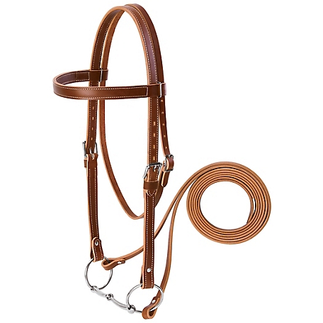 Weaver Leather Draft Riding Bridle, Sunset, Average at Tractor