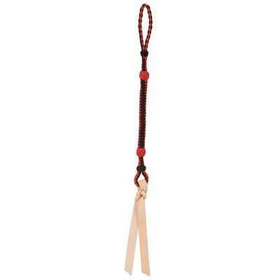 Weaver Leather Nylon Quirt with Wrist Loop and Leather Popper, 29 in., Red/Black