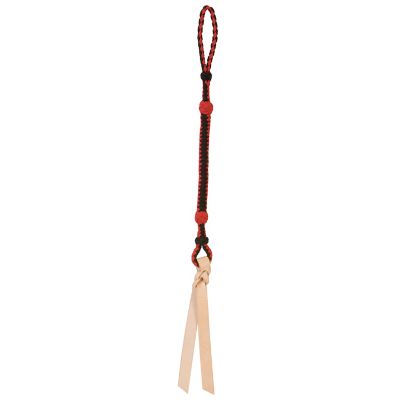 Weaver Equine Nylon Quirt with Wrist Loop and Leather Popper, 29 in., Red/Black