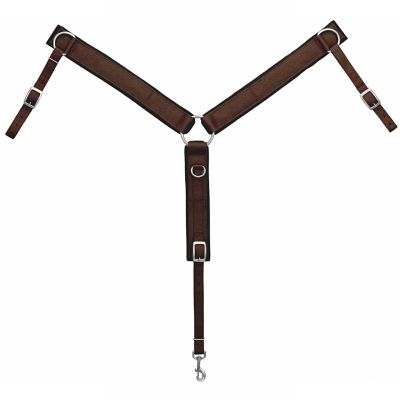 Weaver Equine 2 in. Felt-Lined Ring-in-Center Horse Breastcollar, Brown