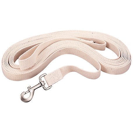 Weaver Leather 25 ft. Flat Cotton Lunge Line with Snap, Off-White