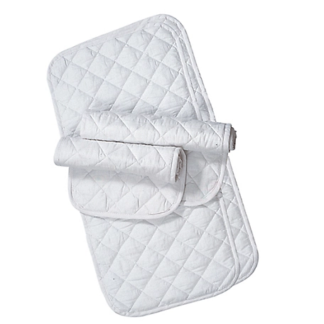 Weaver Leather Quilted Horse Leg Wraps, White, 4 pk.