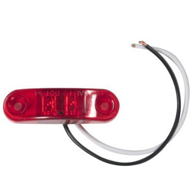 Image showing  2-5/8 in. 12V LED Clearance/Side Marker Light, Red
