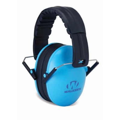 Walker's Game Ear Baby and Kids' Folding Ear Muffs, Blue