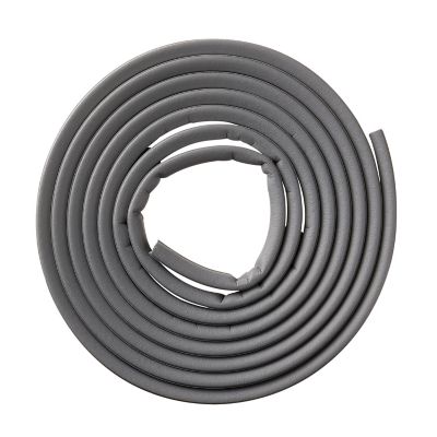 Image showing  Premium EPDM Rubber D-Profile Self-Stick Weather Seal, Grey, 1/4 in. x 5/16 in. x 17 ft., Medium Gaps