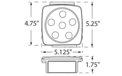 Image showing 5 th Hopkins Towing Solutions 12V LED Submersible Trailer Light Kit with Integrated Backup Lights