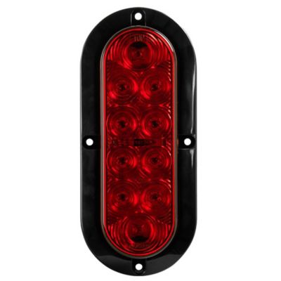 Hopkins Towing Solutions 6 in. Flange-Mount Oval LED Stop/Turn/Tail Light, Red