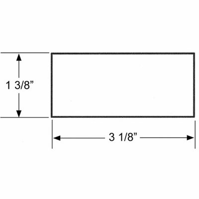 Image showing  Rectangular Stick-On Trailer Reflectors, Red, 2-Pack