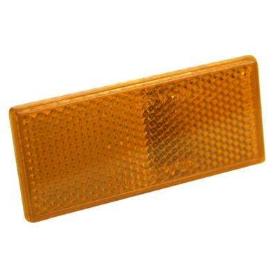 Image showing  Rectangular Stick-On Trailer Reflectors, Amber, 2-Pack