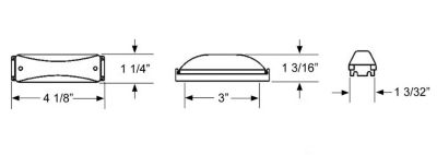 Image showing  Sealed Dual-Bulb Clearance/Side Marker Light, Amber