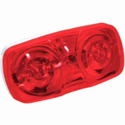 Hopkins Towing Solutions 4 in. 12V Dual-Bulb Clearance/Side Marker Light, Red