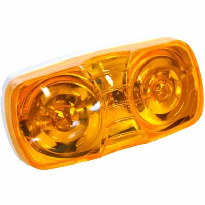 Hopkins Towing Solutions 4 in. 12V Dual-Bulb Clearance/Side Marker Light, Amber