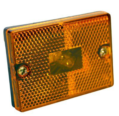 Image showing  2-3/4 in. 12V Rectangular Clearance/Side Marker Light, Amber