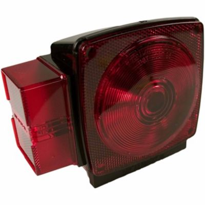 Hopkins Towing Solutions 5-1/4 in. 12V 8-Function Square Combination Stop/Tail/Turn Light, Fits Trailers Over 80 in. W