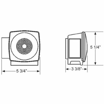 Image showing  5-1/4 in. 12V 8-Function Square Combination Stop/Tail/Turn Light, Fits Trailers Over 80 in. W