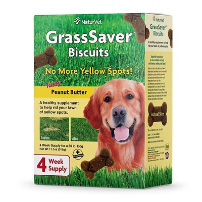 NaturVet GrassSaver Biscuits for Dogs, 11.1 oz.