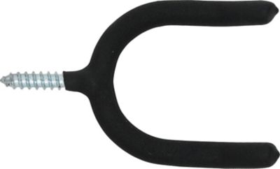 Image showing  Hardware Essentials 60 lb. All Purpose Hooks, Black Vinyl, 60-Pack