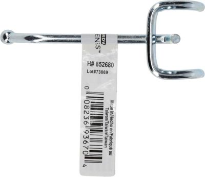 Image showing  Hardware Essentials Single Hook, 0.148 in. x 2 in., Zinc