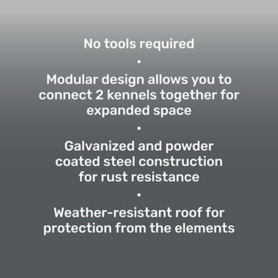 Image showing  5 ft. x 4.5 ft. x 4.5 ft. Pet Retreat Portable Dog Kennel