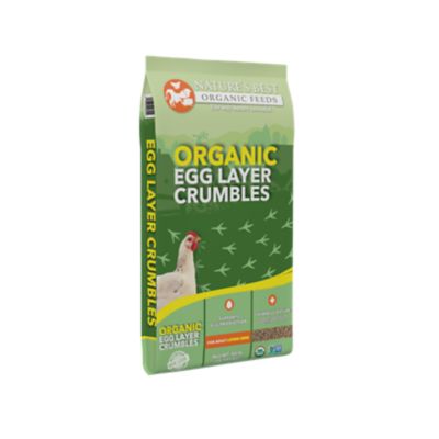 Nature's Best Organic Egg Layer Chicken Feed Crumbles, 40 lb.