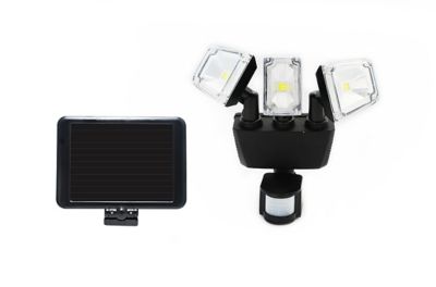 Nature Power Triple COB Solar Motion-Activated Security Light with Integrated LED