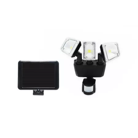 Nature Power Triple COB Motion Activated Solar Security Light with Integrated LED Security Lights