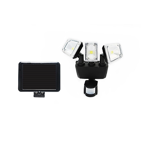Nature Power Triple COB Solar Motion-Activated Security Light with Integrated LED