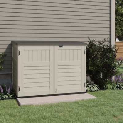 Image showing  44.25 in. x 70.5 in. Stow Away Horizontal Shed, 70 cu. ft.