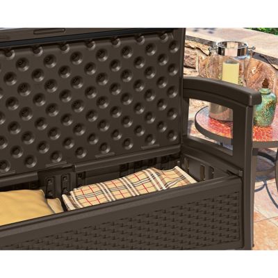 Image showing  47 in. Elements Patio Loveseat with Storage, Java