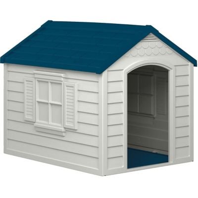 Suncast Outdoor Resin Dog House, Medium