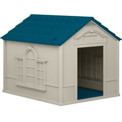 Suncast Indoor/Outdoor Resin Dog House, Large